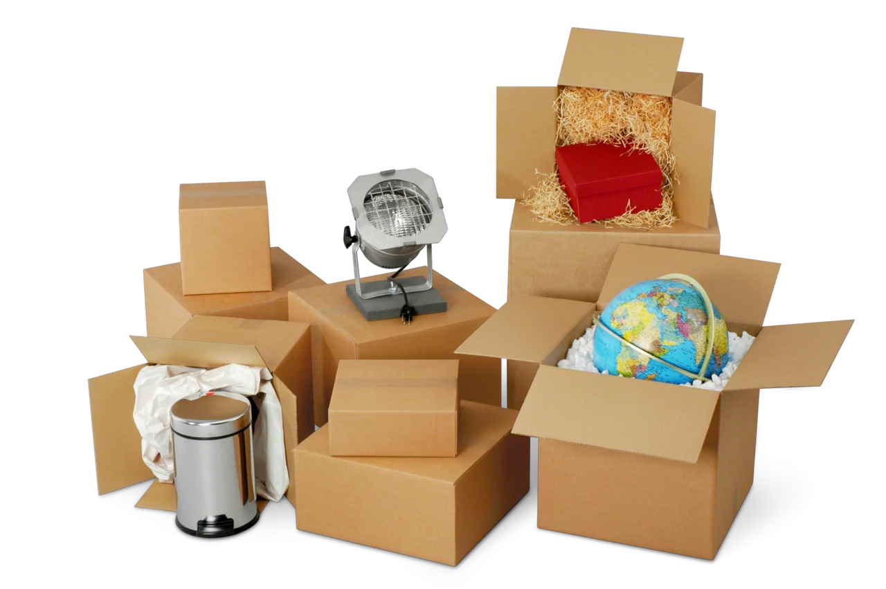 Faltkarton mit quadratischem Boden